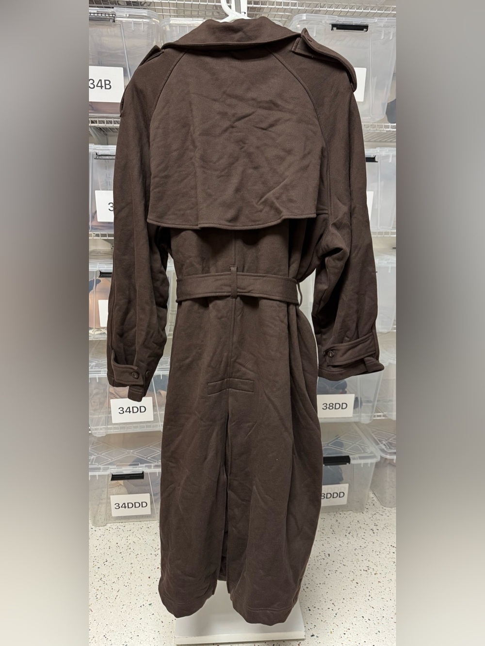 SKIMS Boyfriend Fleece Trench Coat  M - Picture 4 of 9